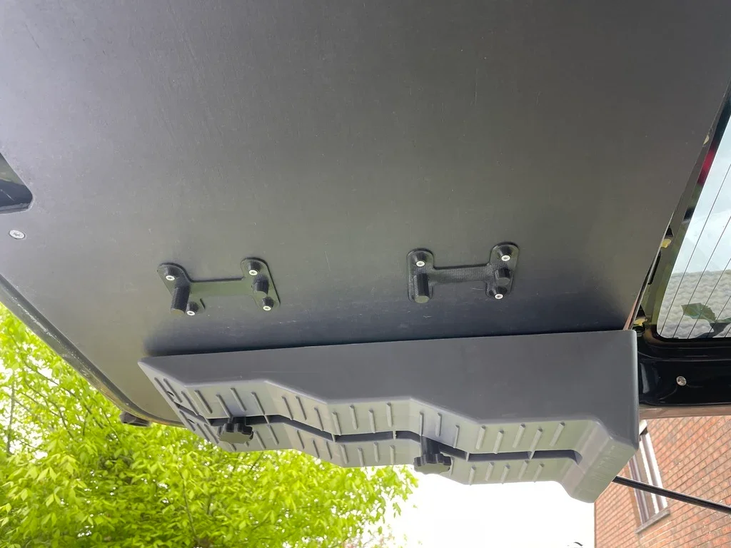 4pcs For Fiamma Level-Up Slope Wall Support Wear Resistant Automotive Bracket Accessories Black