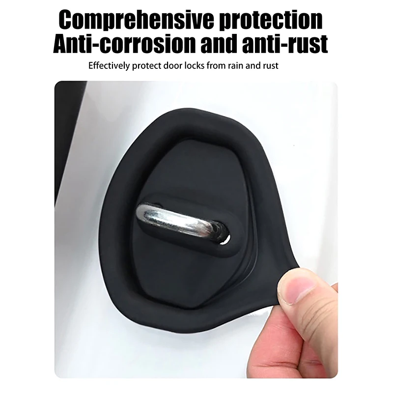 10 Pcs Rubber Seat Car Door Latch Rubber Cover Door Thickening Sticker Universal Buffer Shock Absorber Replacement Parts Tool