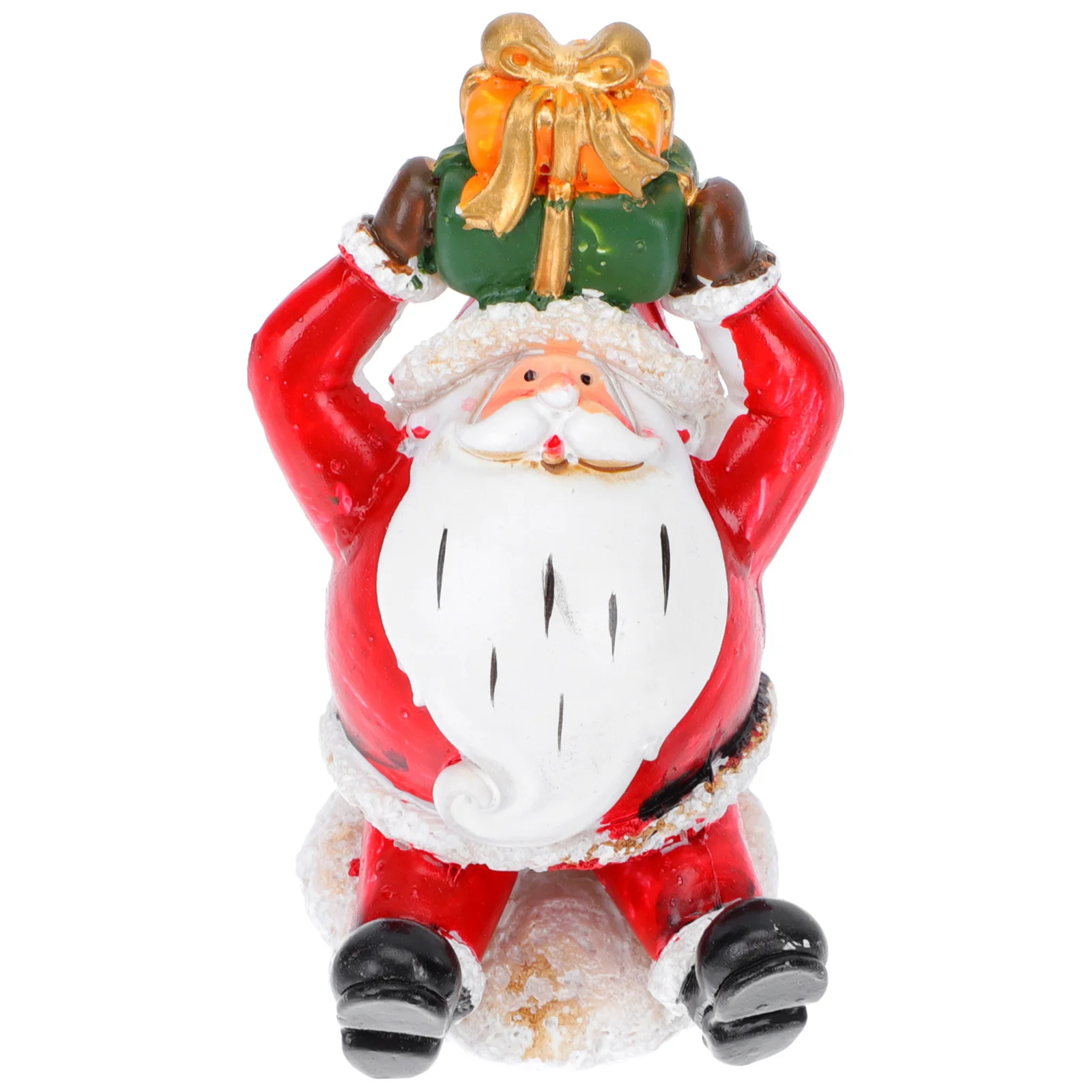 

1Pcs Old Man Snowman Resin Ornament Christmas Desktop Decoration Santa Claus Decor for Home Living Room Santa Claus Decor