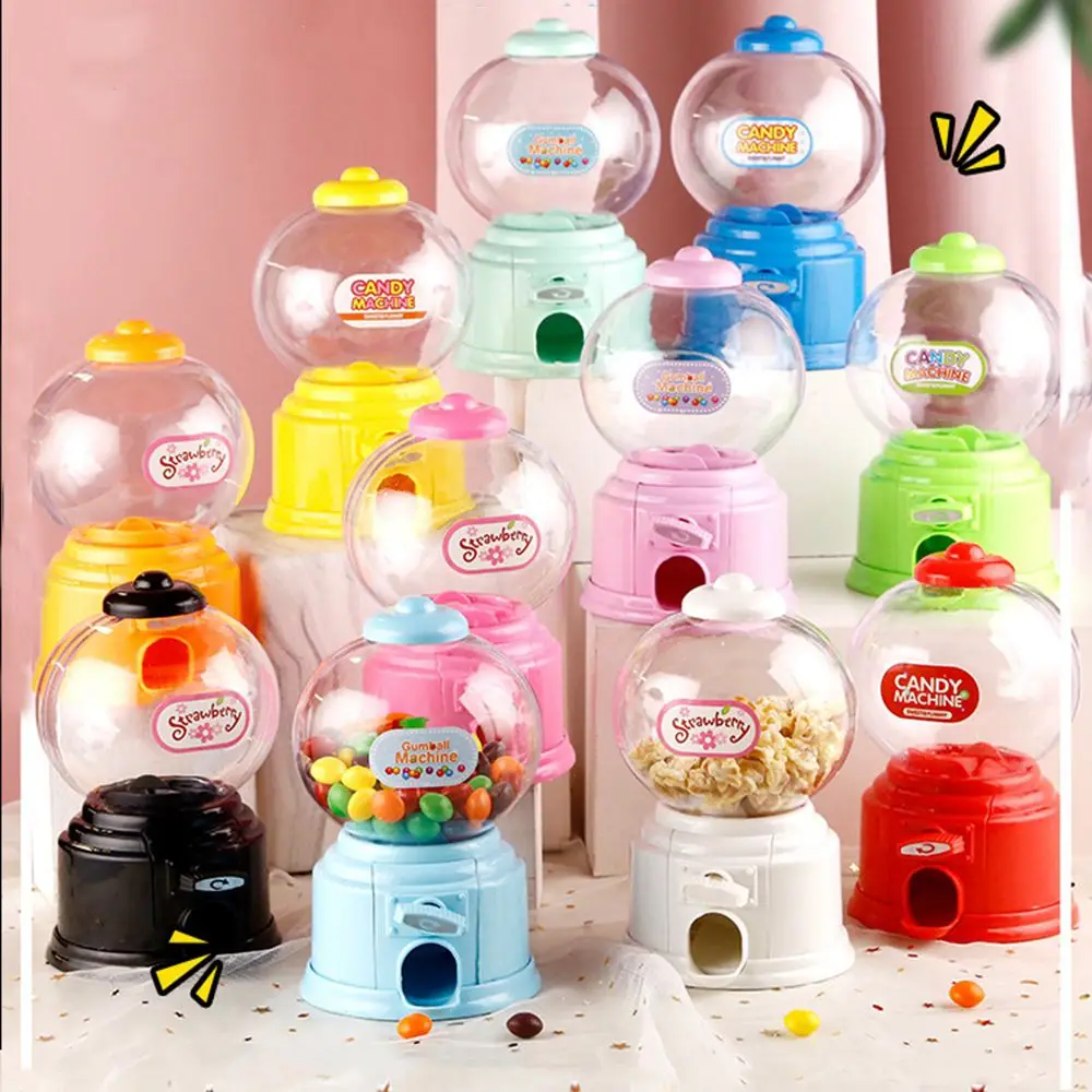 Mini Children Kids Toy Christmas Home Decoration Coin Bank Candy Machine Candy Dispenser Money Saving Box Birthday Gift