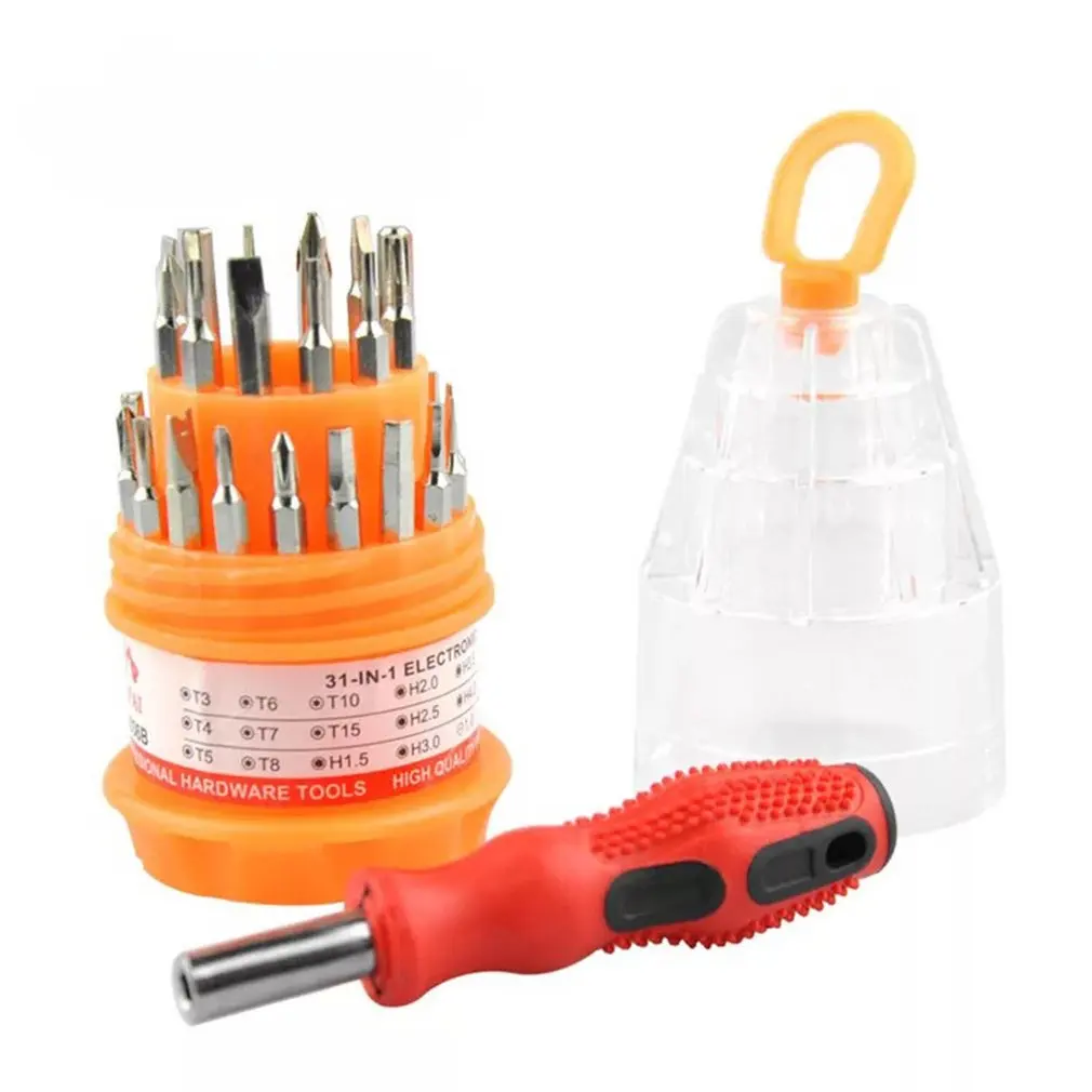 Mini Multi-function 31 in 1 Magnetic Screwdriver Tool Sets for Electronics Devices Repair Tool Set Car Emergency Tool Wholesale