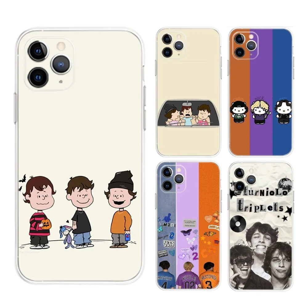 

Sturniolo Triplets Phone Case For iPhone Apple 16,15,14,13,12,Mini,11,Pro,Max,Plus,X,XR,XS,8,SE,2020,Plus Transparent Cover