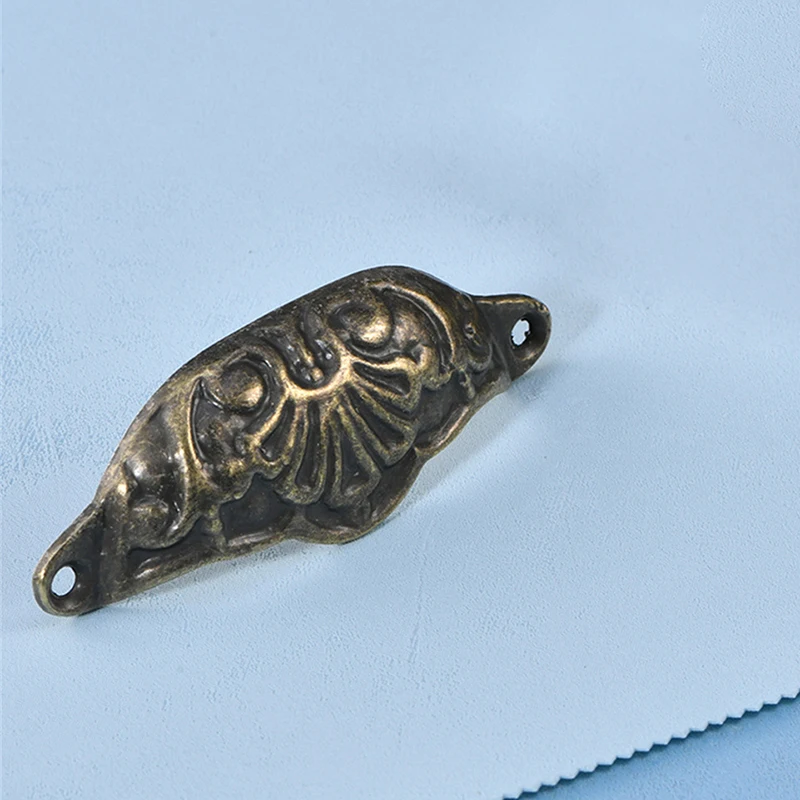 Antique Half Round Iron Sheet Handle Furniture Cabinet Pharmacy Shell Handle Drawer Handle Half Round New Chinese Style