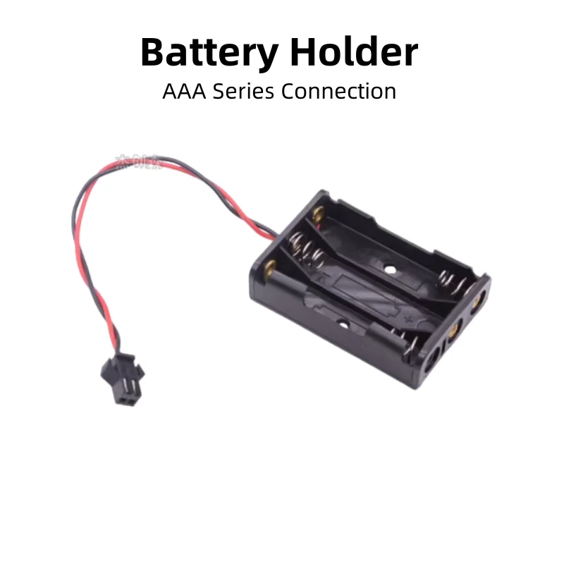 10 Pcs per Bag. Battery Holder, 3/4 AA Battery Compartments, with SM-2P Plane Plug, Power Case for Remote Controls & Toy Cars.
