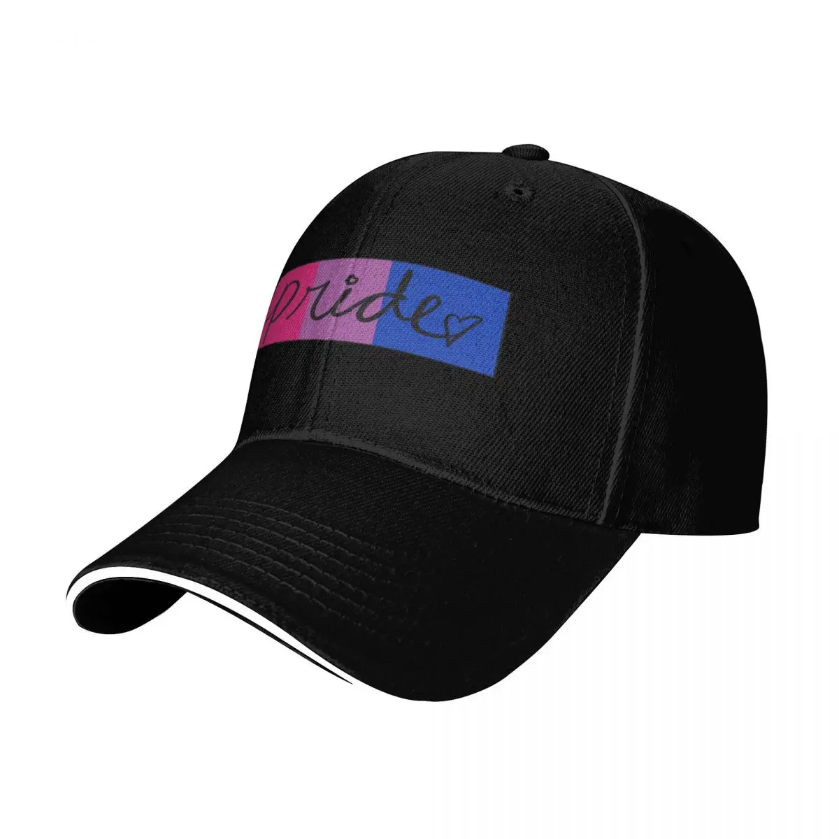 Bisexual Pride - Handwritten Cursive Script Baseball Cap Men Women Casual Summer Sport Sun Cap