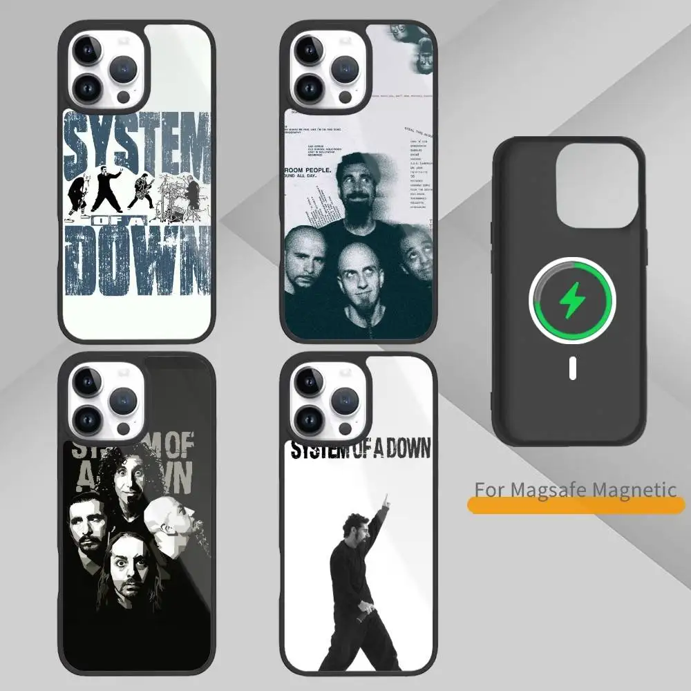 

S-System of a down self titled album poster Phone Case For iPhone 17,16,15,14,13,Max,Plus,Magnetic For Magsafe Wireless Charging