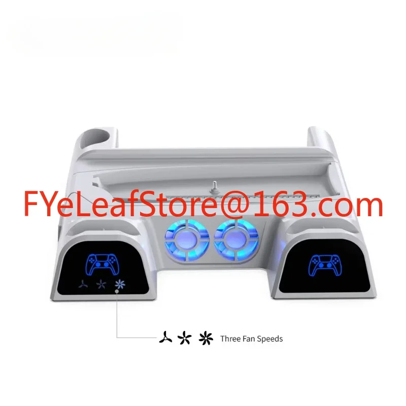 TP5-3532B Multifunctional Cooling Charging Dock For PS5 Slim Storage Rack Charger Base Holder