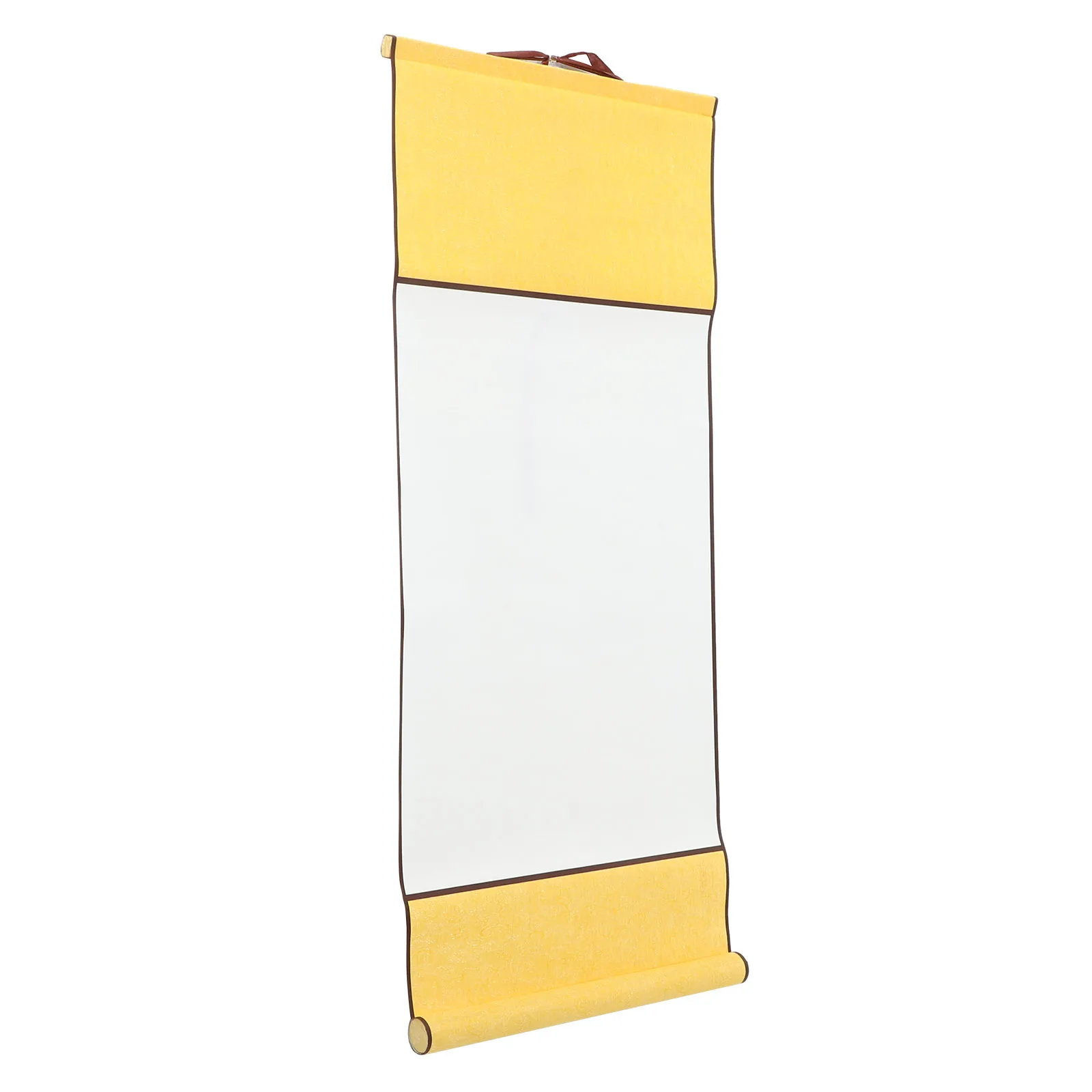 Rollo de papel de arroz colgante en blanco, papel chino Xuan, absorción de tinta media, rollo de dibujo de caligrafía, suministro de pintura para decoración del hogar