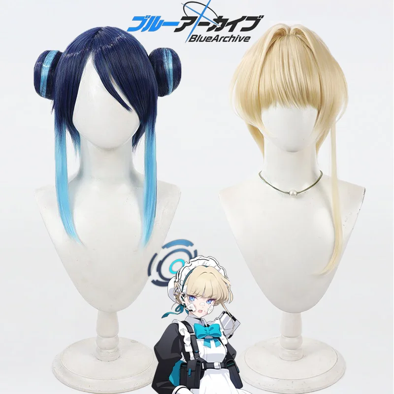 

Парик для косплея Blue Archive Асума Токи Немугаки Фубуки Тендо Кей, блонд, длинные волосы, термостойкий, синтетический, для Хэллоуина и вечеринок