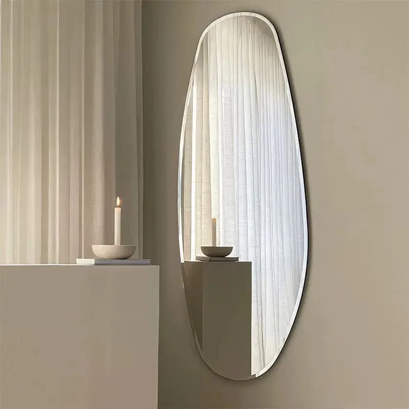 Funky Irregular Mirror Living Room Modern Items Vanity Aesthetic Nordic Mirror Hanging Asymmetrical Spiegels Home Decorations