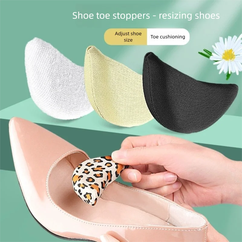 1/5Pairs Sponge Forefoot Insert Pads Women Pain Relief High Heel Insoles Reduce Shoes Size Filler Protector Adjustment Foot Care