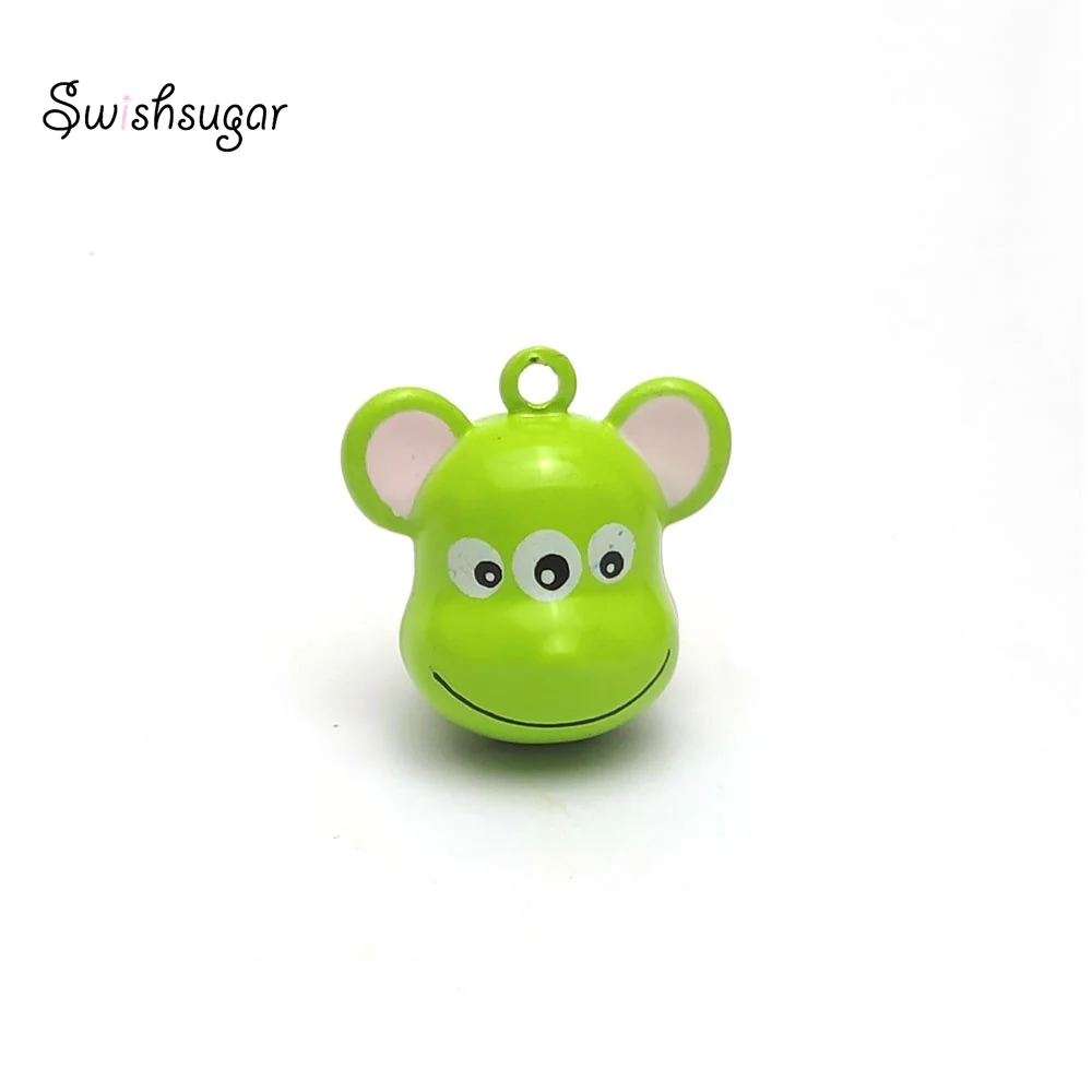 Several Kinds Cartoon Animal Metal Bell Charm For Bracelet Necklace Pendant Kids Children Gift Favors Craft Accessories