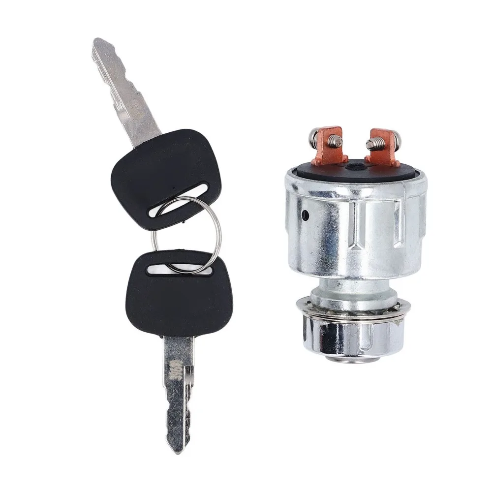 JK404C Tractor Ignition Switch Waterproof High Durability Key Switch Send Signals 2 PIN Ignition Start Switch Car Tru