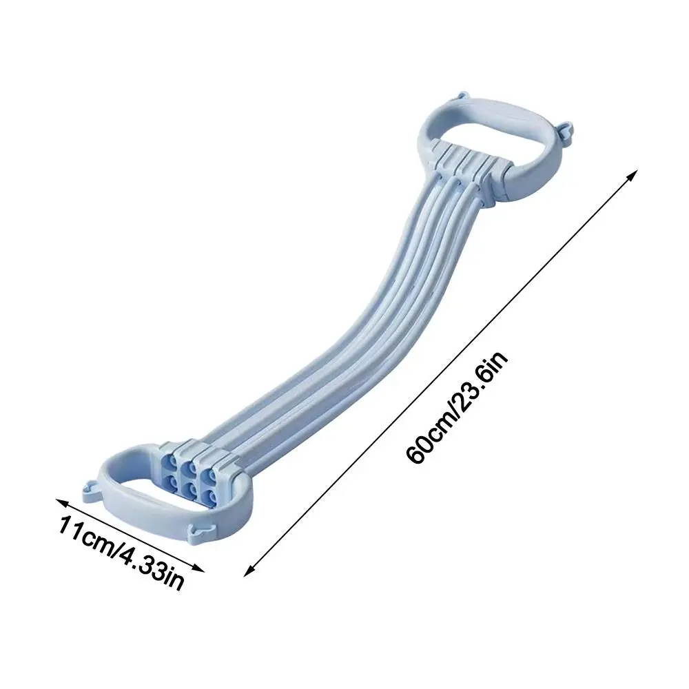 8本セット ヨガレジスタンスバンド ソフトシリコン オープンバック 練習用ストレッチストラップ 35ポンド クイックリバウンド エラスティックストレッチバンド