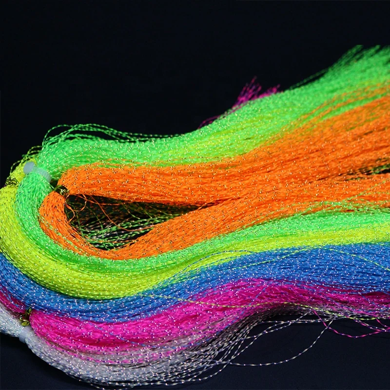 2024 dark flash thread/yarn luminous thread Kristal  yarn for flytying material