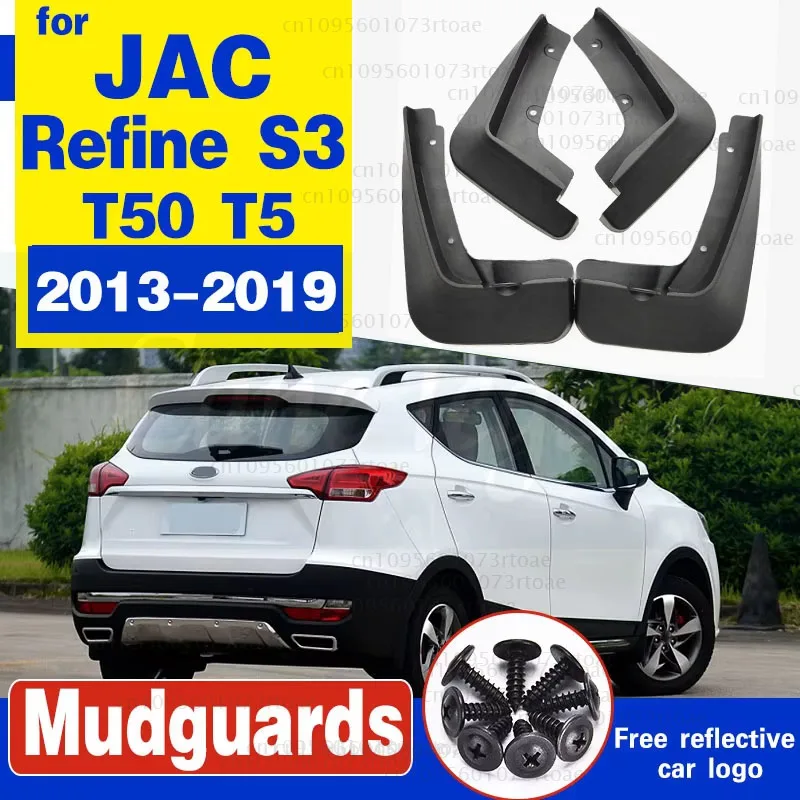 Mudflap for JAC Refine S3 2013~2019 T50 T5 Fender Mud Flaps Guard Splash Flap Mudguard Accessories 2014 2015 2016 2017 2018