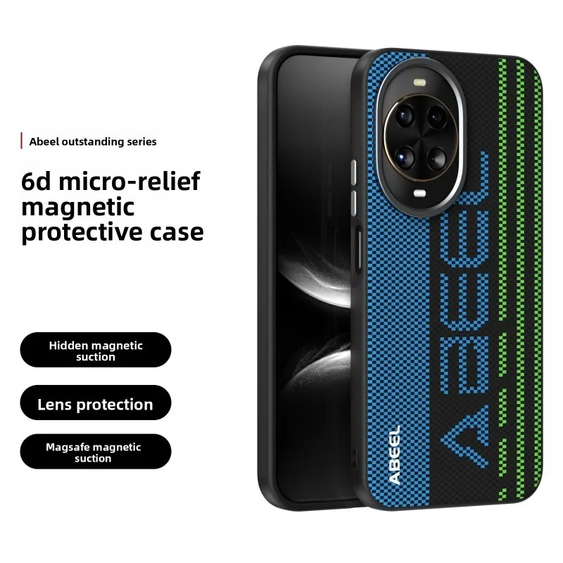 

For HUAWEI Nova 14 Pro Case Stylish Superior Invisible Magnetic Hard Leather Cover for HUAWEI Nova 14 Shockproof Bumper Funda