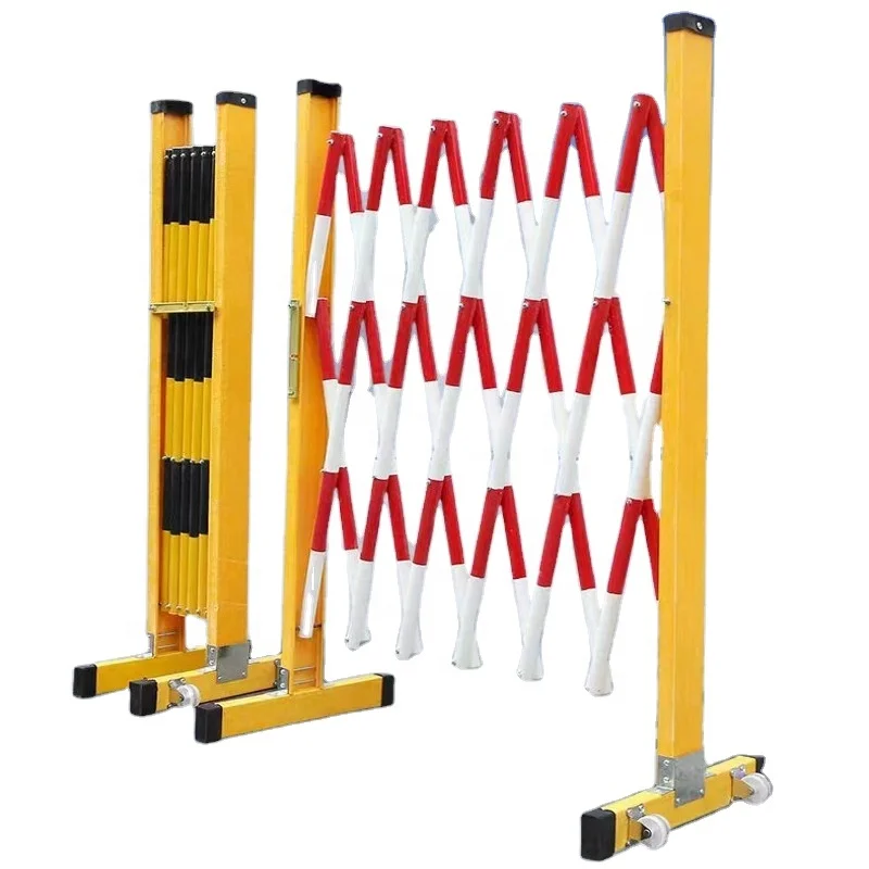 【Durable Using】Retractable Fiberglass Reinforced Plastic Traffic Safety Guardrail Extensible Expandable Road Safety Water Fillab