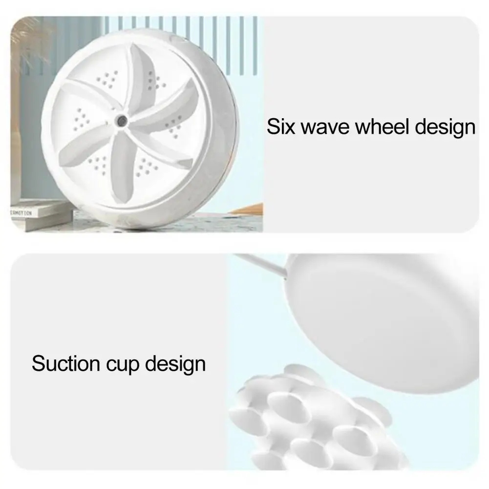 Electric Washing Machine Portable Mini Washing Machine Low Noise Laundry Washer Powerful Electric Washer for Baby Clothes