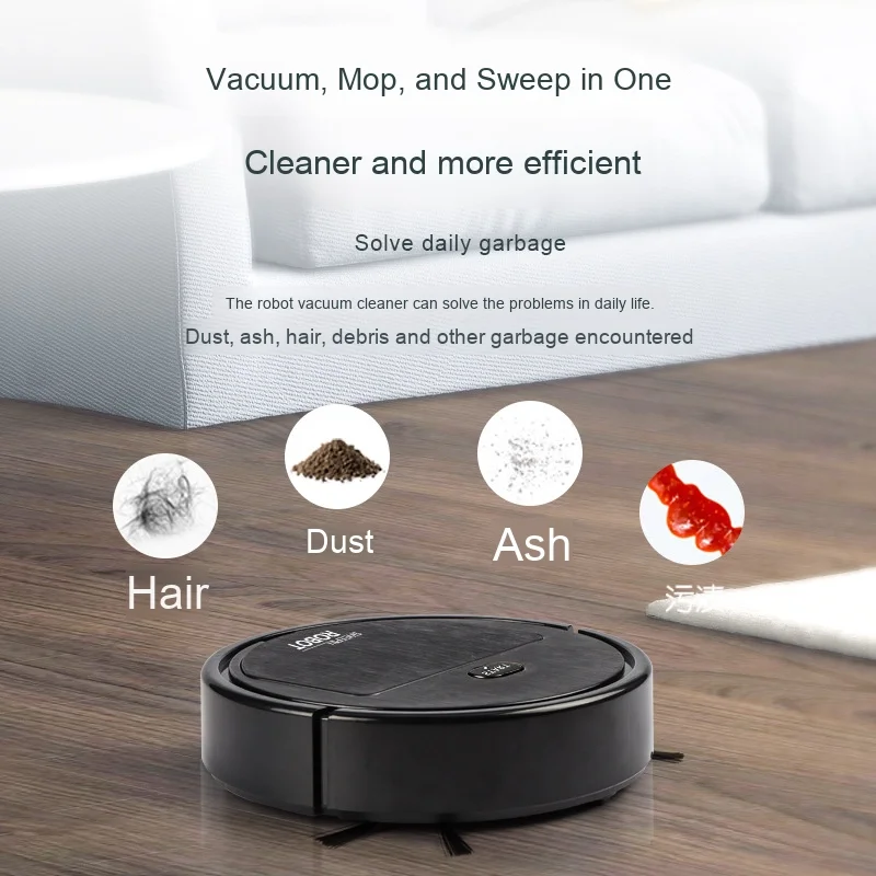 

Wholesale All-In-One Automatic Sweeping & Mopping Robot Wet & Dry Function USB Power Source for Household Use