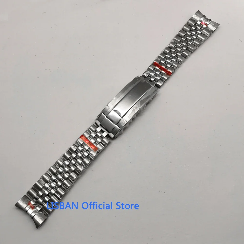 

20mm silver black gold bracelet slide glide lock clasp 904L stainless steel strap fit watch case watch band