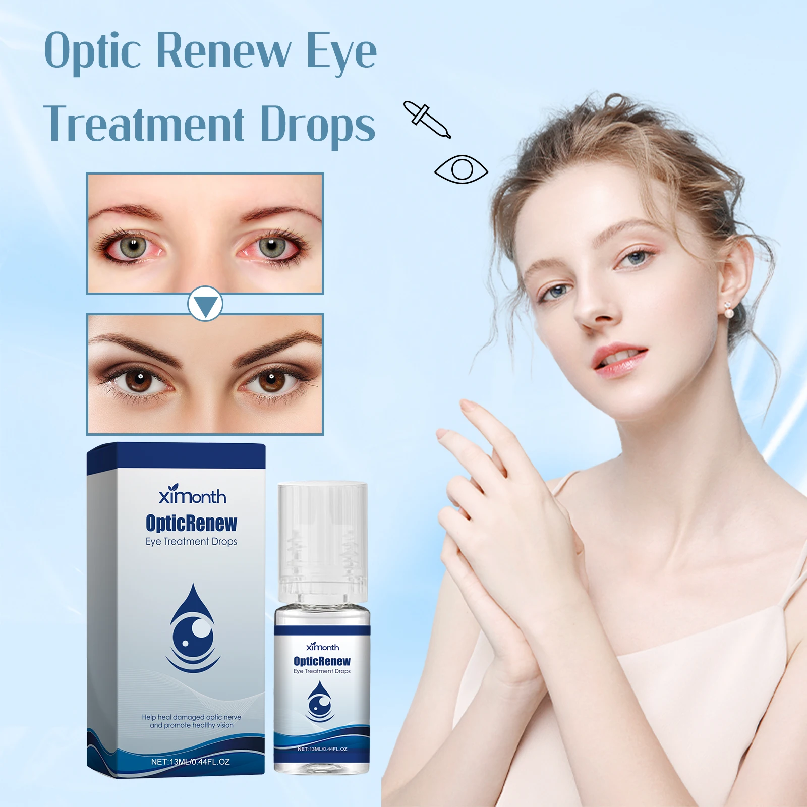 Eye Care Liquid Cataract Eye Drops Soothing Blurred Vision Eye Redness Itching Drying Myopia Removal Presbyopia Eye Drops