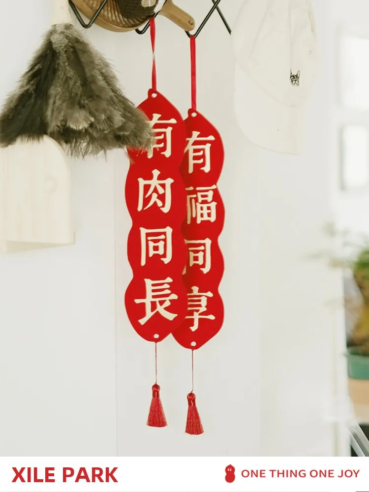 

New Year Hanging Decorations Wedding Moving in Decorations Door Handle Ornaments Fly Home Entrance Decorations