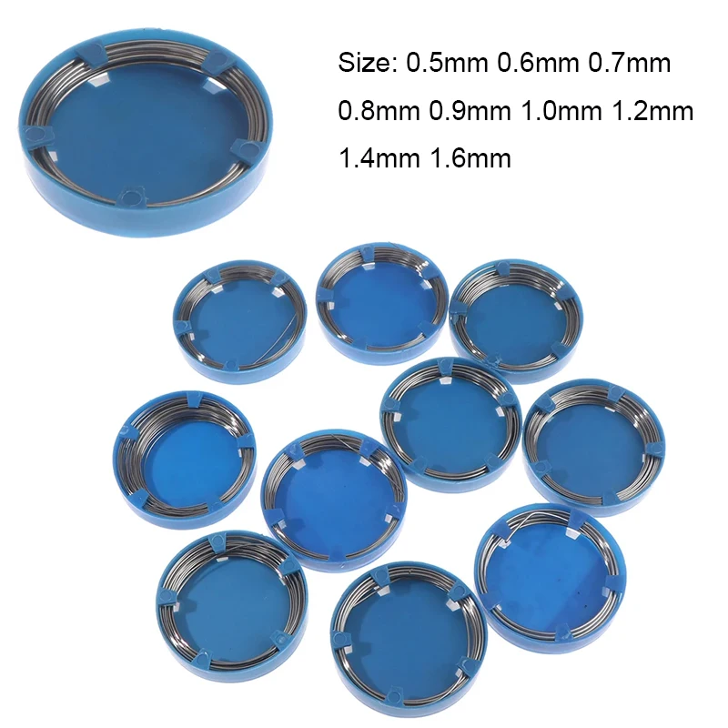 1 Stuk Tandheelkunde Stainles Staaldraad Tandheelkundige Lab Instrument Tandarts Rthodontische Benodigdheden 0.5/0.6/0.7/0.8/0.9/1.0/1.2/1.4/1.6Mm