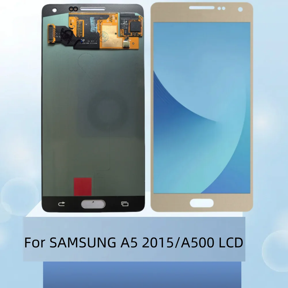 Протестированный ЖК-дисплей 5,0 для A500 для SAMSUNG A5 2015 A500F A500FU, сменный преобразователь сенсорного экрана в сборе для A5 LCD