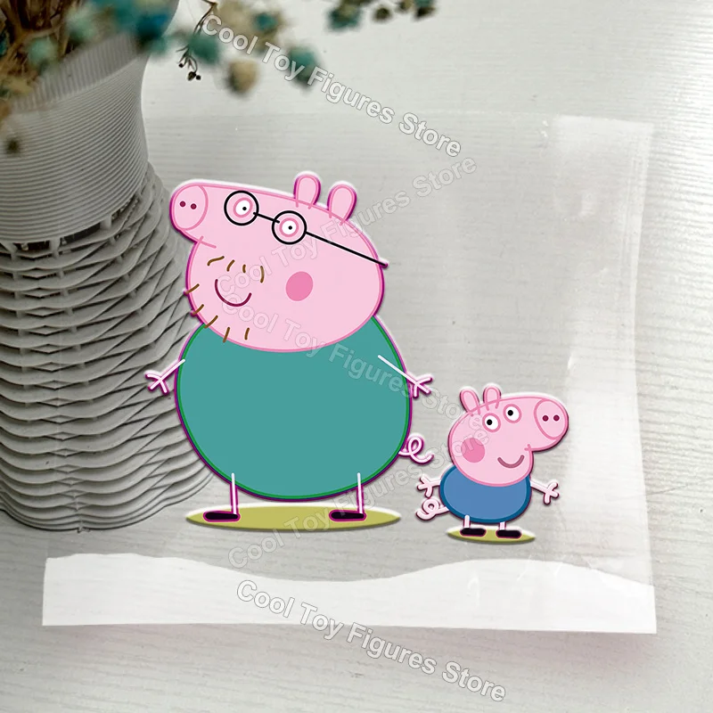 Peppas Pig Series UV Transfer Sticker Cute 3D Vinyl Crystal Label Raised Decal Logo Selfadhesive Waterproof for Cup Bottle Gift view 6