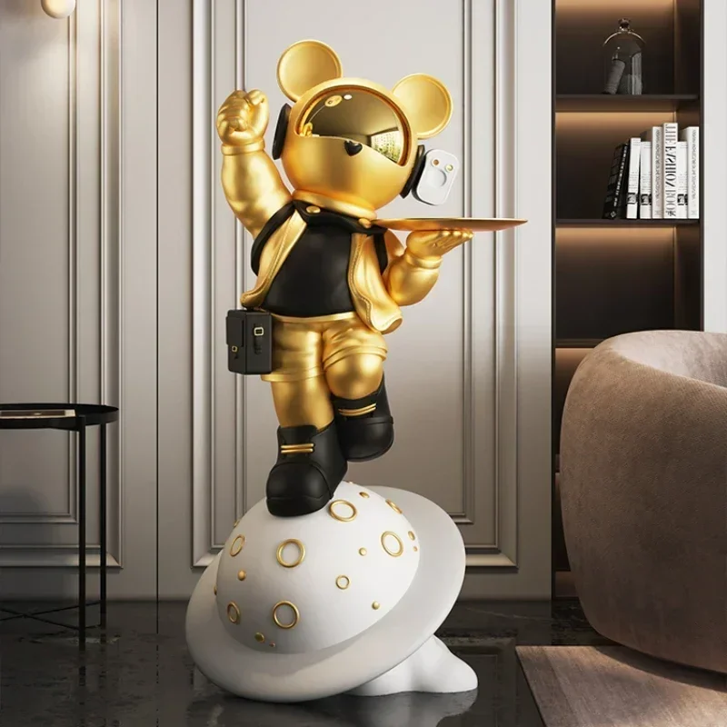 Hot SalesAstronaut Decoration Living Room Large Floor To Floor Home Decoration Starry Sky TV Cabinet Sofa Homecoming Gift