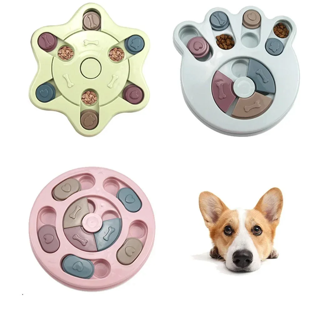 Puzzle per cani Alimentatore giocattolo Addestramento anti-soffocamento Ciotola per cibo lento Puzzle per cani gatto Gioco alimentare Addestramento