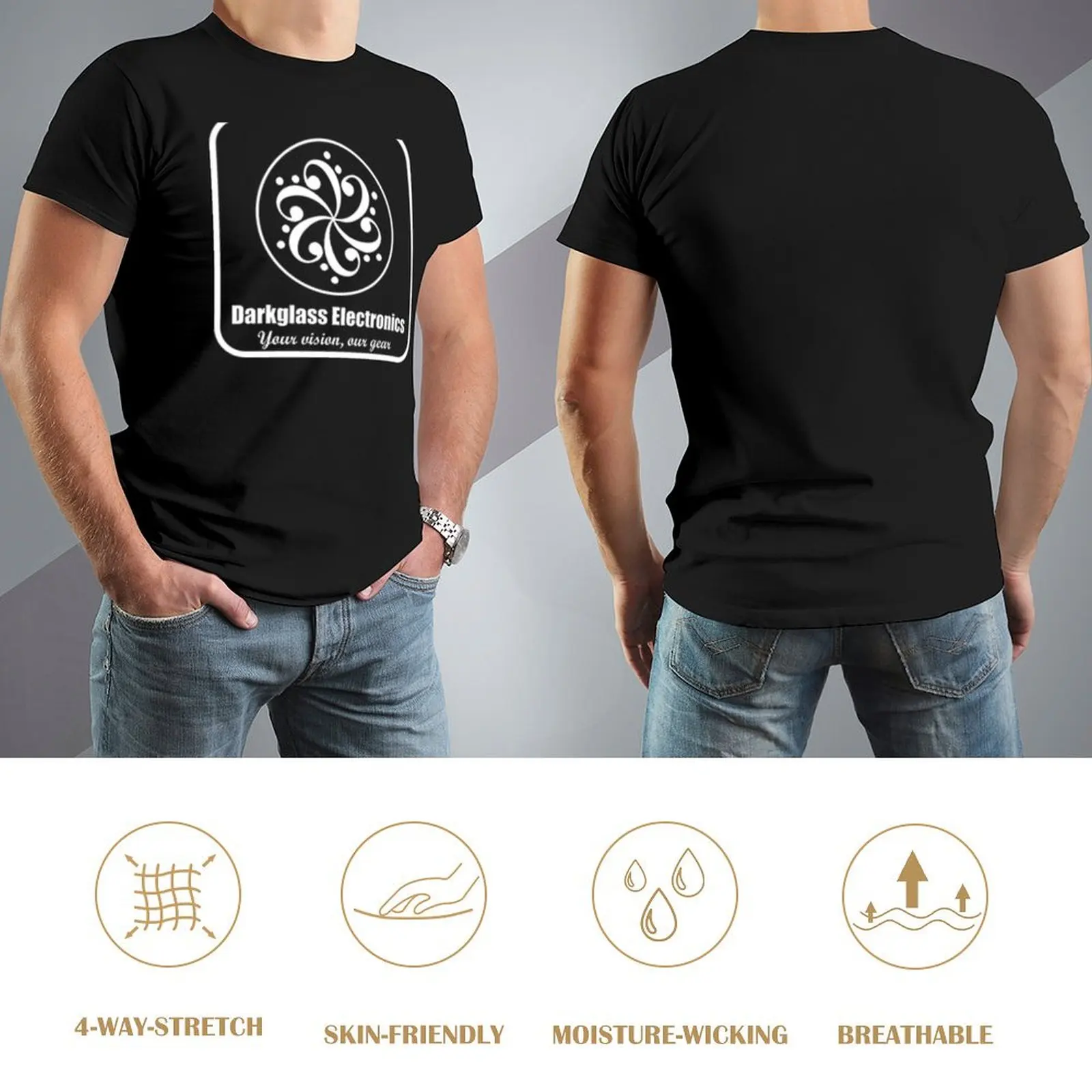 microtubes T-Shirt blacks vintage clothes summer clothes vintage black t-shirts for men image 4