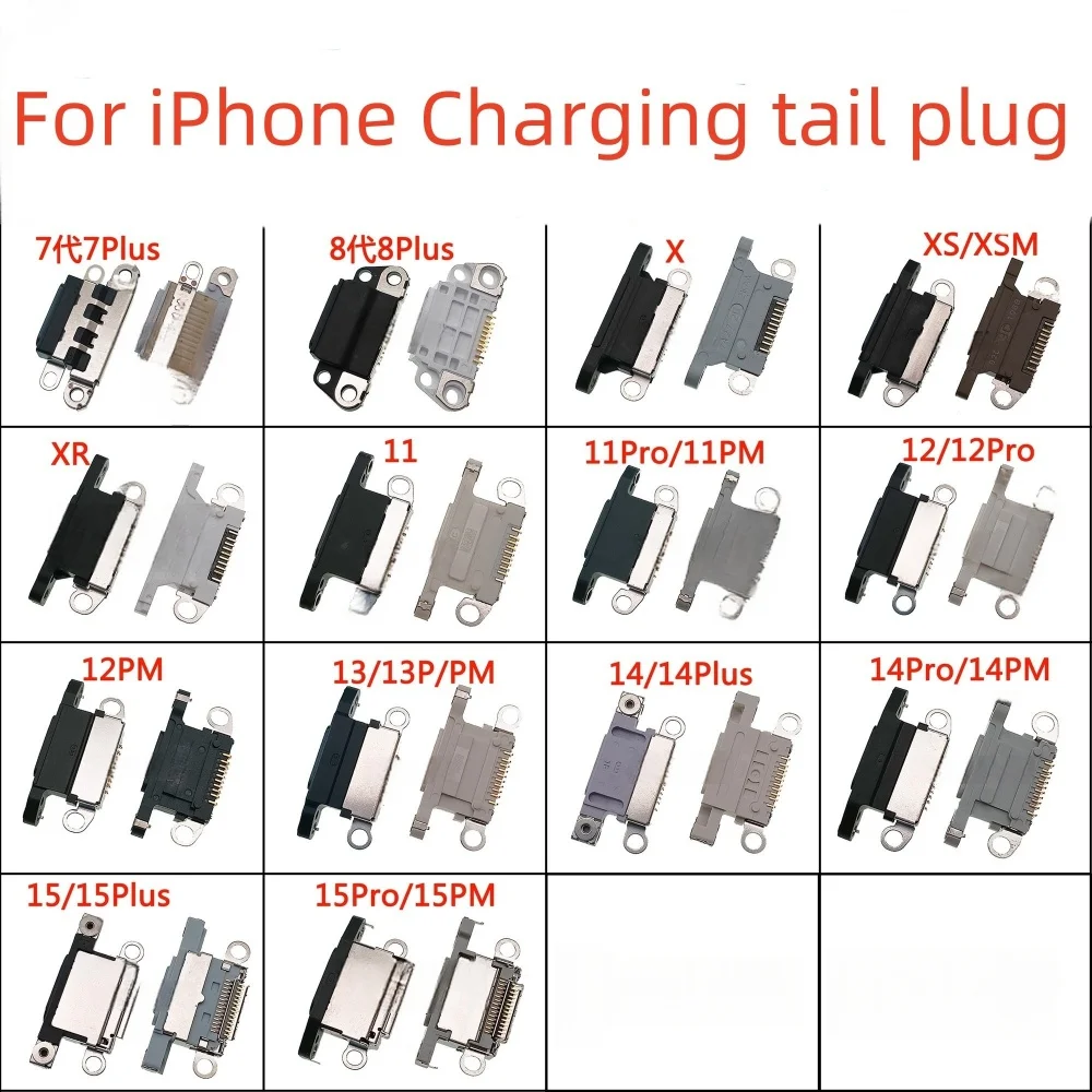 Mini USB Jack Charging Port Charger Dock Connector Flex For iPhone 7 X XS 11 Pro 11Pro max 12 13 mini 14 Pro max 14Plus 15 16PRO