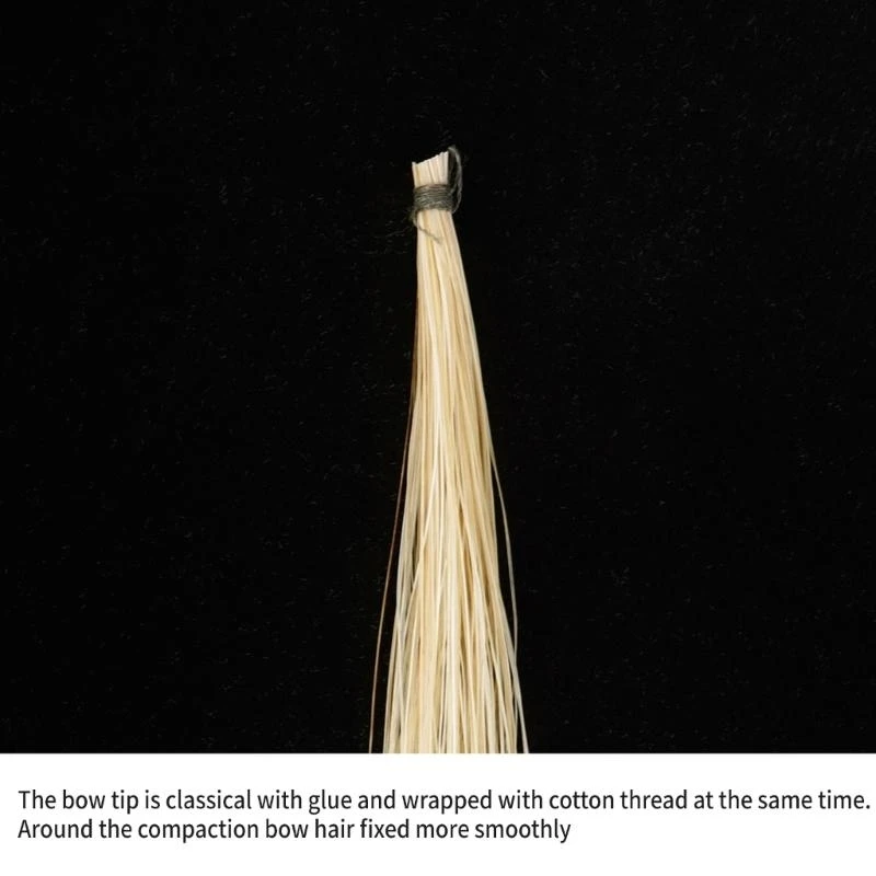 Natural White Violin Bow Hair Mongolia Horse Hair Music Instrument Accessories