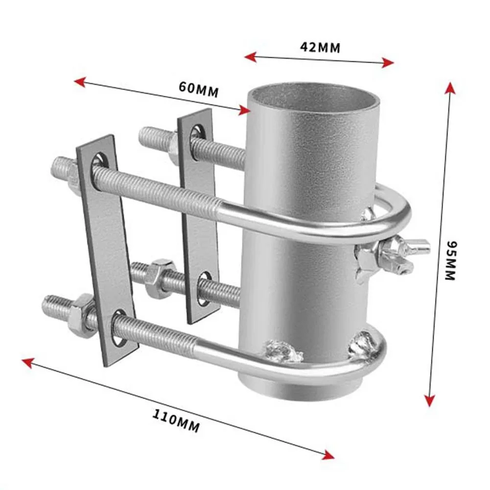 Piastra di montaggio Staffa di fissaggio dell'antenna Finitura anticorrosione Configurazioni flessibili Costruzione resistente per tubi fino a 42 mm
