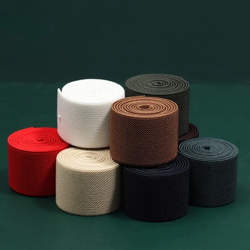 3.8Cm elastic band, flat double-sided thickened double twill elastic belt, accessories, flat rubber band strap DIY accessories