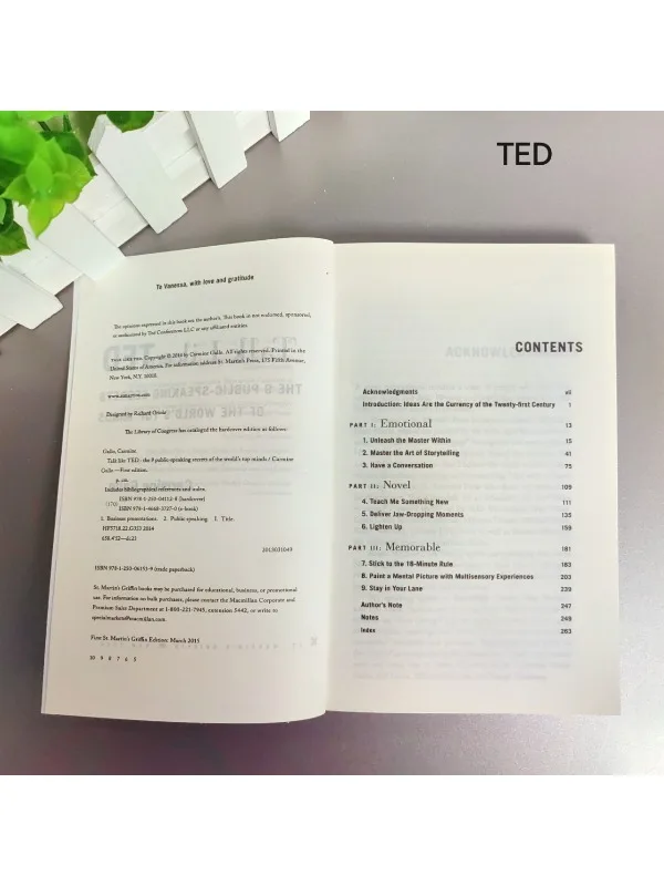 Talk Like TED من Carmine Gallo - قوة العروض التقديمية المحتالمة للمحترفين والطلاب