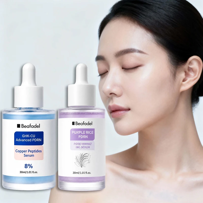 PDRN Facial Hydrating Essence 30ml Copper Peptide Serum Hyaluronic Acid Nourish Face Light Texture Daily Moisturizing Skin Care