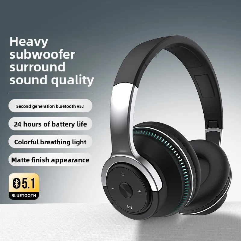 

Стереогарнитура с басами, Bluetooth-гарнитура, беспроводная игровая гарнитура с подсветкой