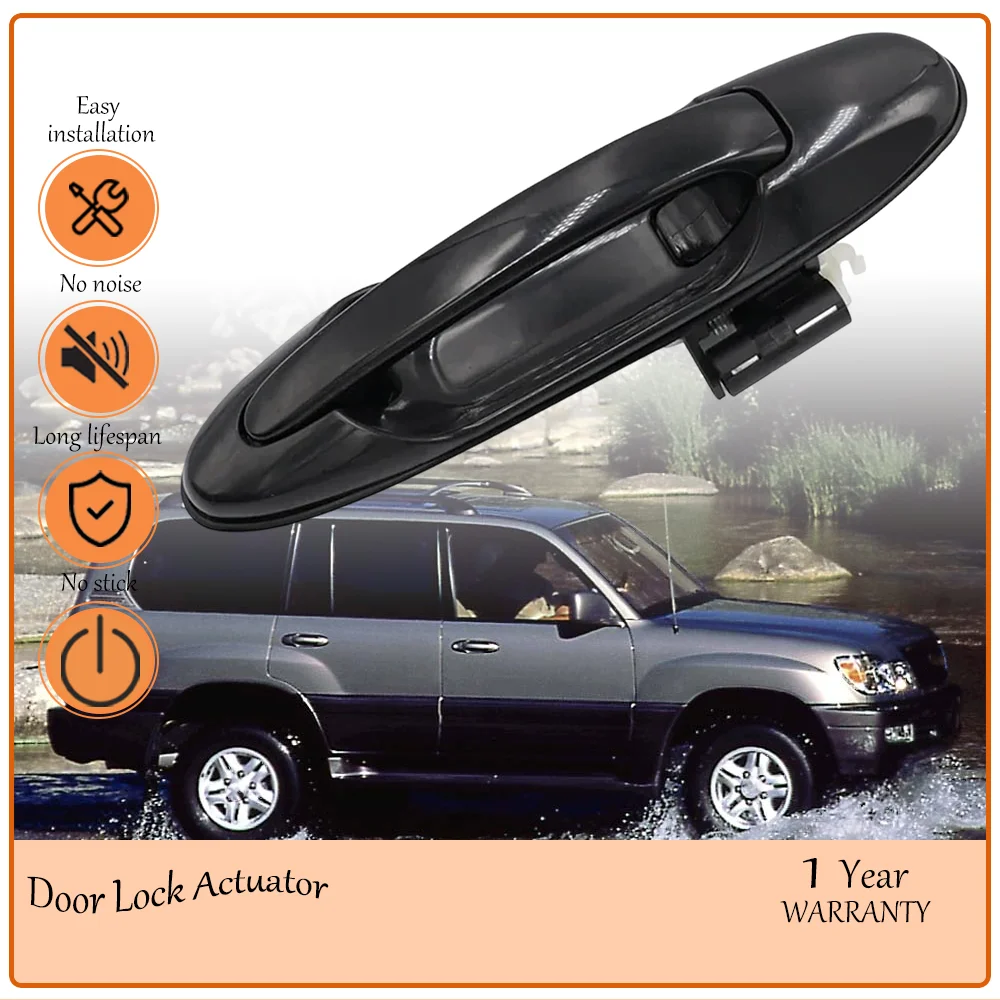 

Black Rear Left & Right Exterior Outside Door Handle for Toyota Land Cruiser LC100 4500 47001998-2007 Lexus LX470 OE 69220-60061