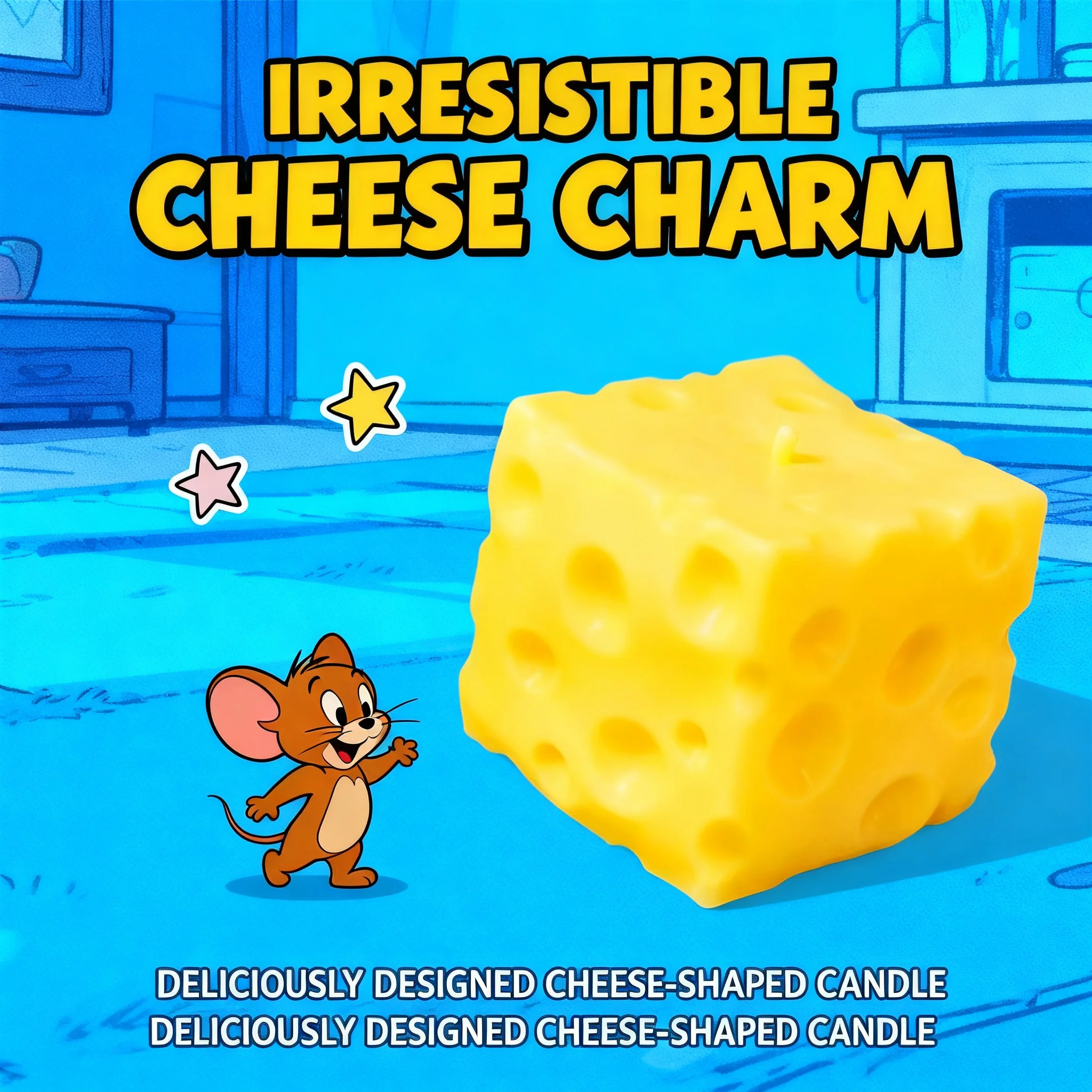 Grand cube de fromage géant anti-stress, jouet sensoriel ASMR à modeler et à presser, non rebondissant, cadeau de festival