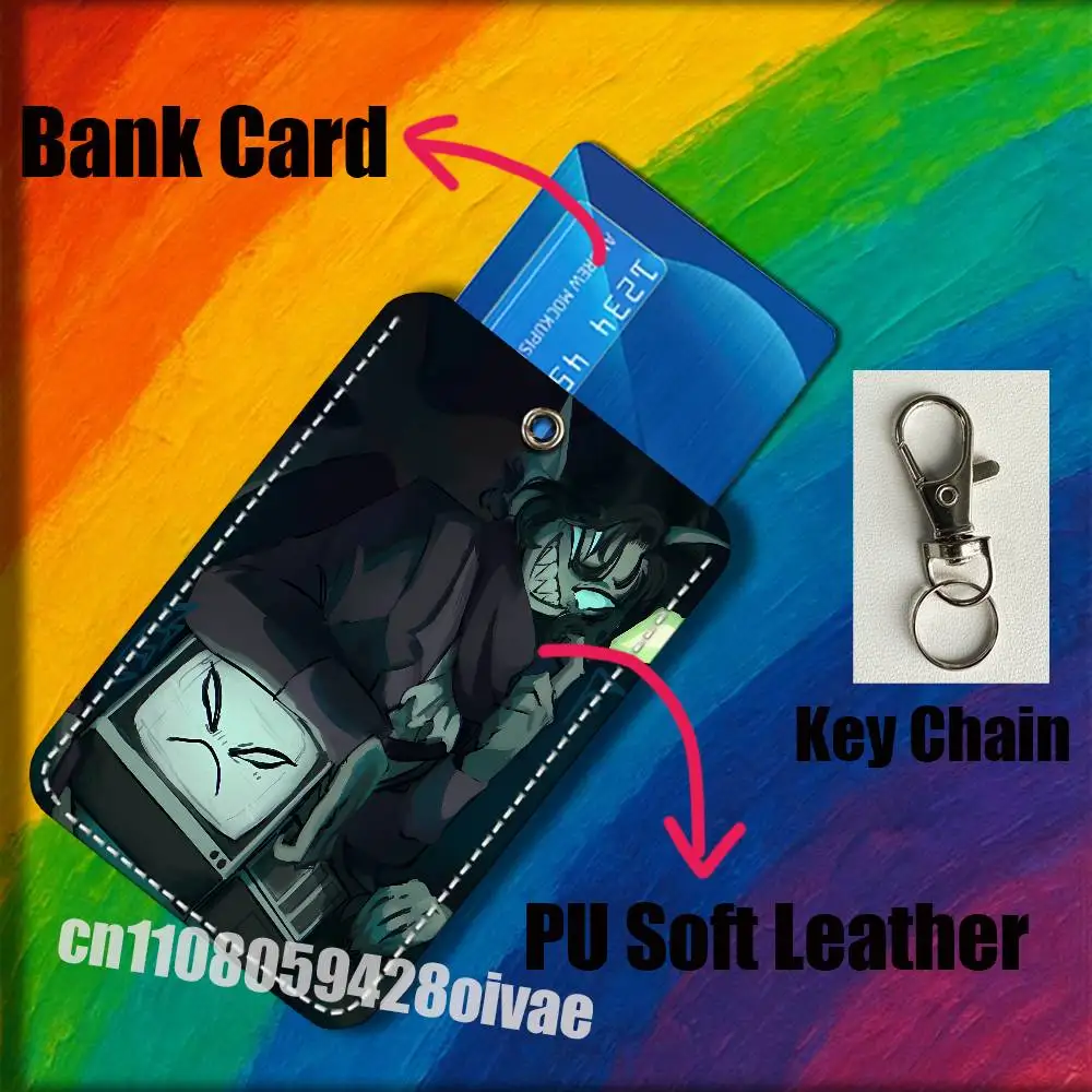 พวงกุญแจ P-Pressure Sebastian Solace สำหรับคลิปติดบัตรประชาชน บัตรเครดิต กระเป๋า บัตรรถบัส บัตรอาหาร  พร้อมช่องใส่ของตกแต่ง