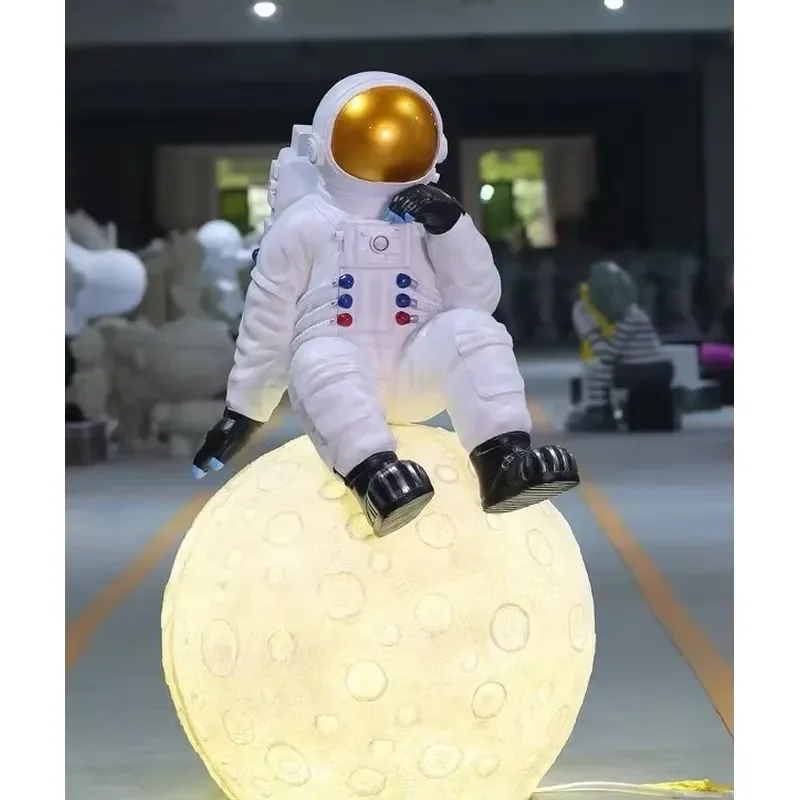 155x100cm Nordic Creative Astronaut Model Sculpture Display for Shop Window Decoration