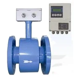 Misuratore di portata d'acqua magnetico con rivestimento in PTFE DN10-300 Misuratore di portata elettromagnetico IP65 con uscita 4-20 mA per la misurazione industriale