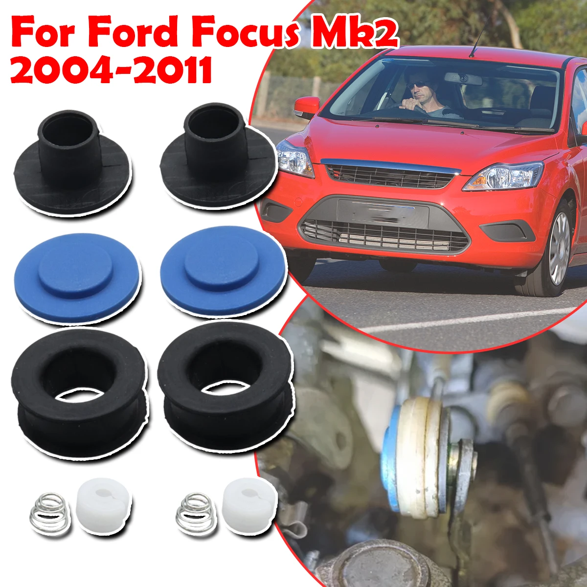 

2X Ремкомплект втулки троса рычага коробки передач для Ford Focus Mk2 2004-2011, автомобильные аксессуары 24270798 24267824