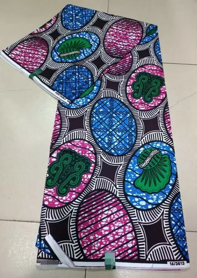 Wholesale Prices African Real Wax Prints Fabric Ankara Wax 100% Cotton Wax Guaranteed Veritable Original Sewing Material