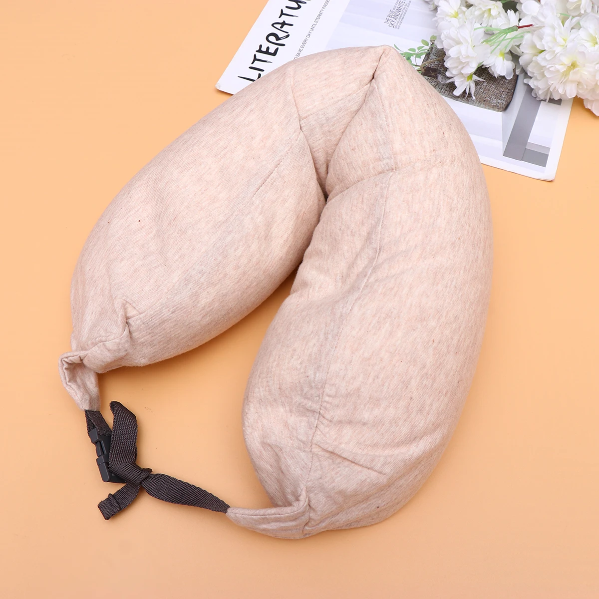 

U Shaped Pillow Easy Clean Cotton Foam Office Home Car Soft Comfortable Non Deforming