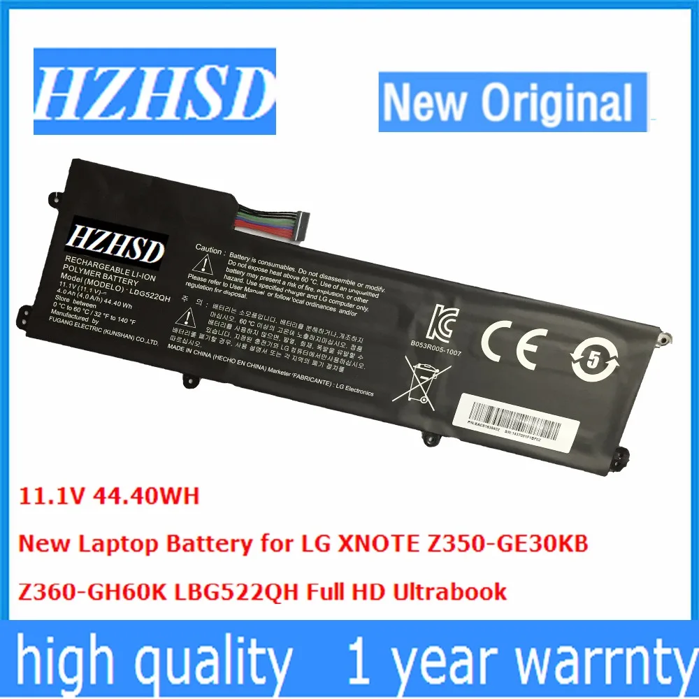 

11.1V 44.40WH New Original LBG522QH Laptop Battery for LG XNOTE Z350-GE30KB Z360-GH60K