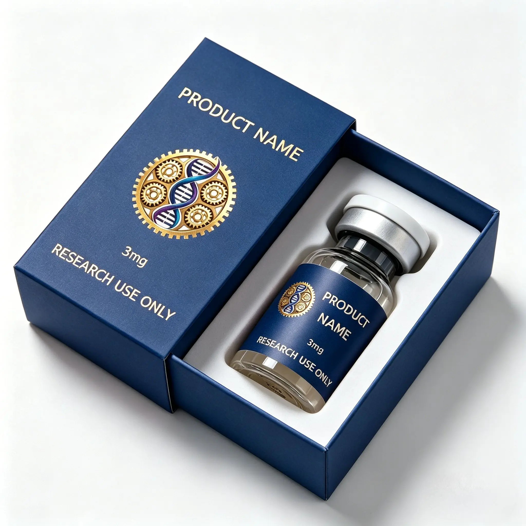 Custom Waterproof Vinyl Labels & Paper Boxes for 3ml 5ml 10ml Vials